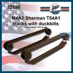 M4A2 Sherman T54 tracks with duckbill (1:72)