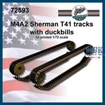 M4A2 Sherman T41 tracks with duckbills (1:72)