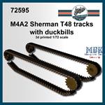 M4A2 Sherman T48 tracks with duckbills  (1:72)