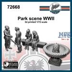 Park szene WWII (1:72)