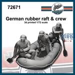German rubber boat & crew (1:72)