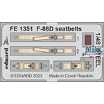 North-American F-86D Sabre seatbelts STEEL 1/48