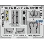 Lockheed-Martin F-35C Lightning seatbelts STEEL