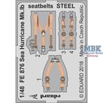 Sea Hurricane Mk. Ib seatbelts STEEL 1/48