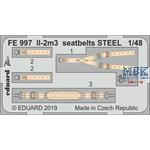 Ilyushin Il-2m3 seatbelts STEEL 1/48 Ilyushin Il-2m3 seatbelts STEEL 1/48
