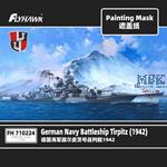 Battleship TIRPITZ 1942 Painting Mask