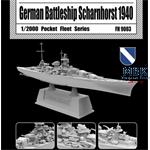 German Battle ship Scharnhorst 1940 1:2000