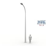 Modern Single Street Light Pole (Short Version)