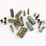 German 105 mm Ammo cases and shell