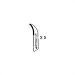 #12 Klingen Set für Skalpell/Bastelmesser (5 Stück