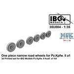 One piece narrow road wheels for Panzer II Ausf.a1