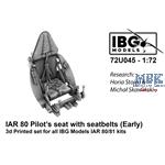 Pilot's Seat w/ Seatbelts for I.A.R. 80/81 (Early)