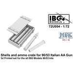 Shells + ammo crates for  90/53 Italian AA - Gun