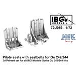 Pilots seats with seatbelts for Gotha Go 242 / 244