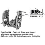 Spitfire Mk I Cockpit Structure Insert plast seat