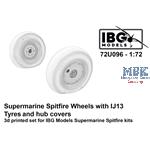 Supermarine Spitfire Wheels w/IJ13 Tyres + hub cov