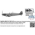 Spitfire Mk Vb 1941-43-Later Windscreen ESSENTIALS