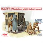 Model T 1917 Ambulance with US Medical Personnel