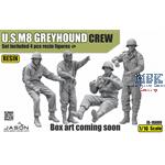 U.S. M8 Greyhound crew 1:16