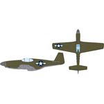 North-American P-51B US national insignia Masks