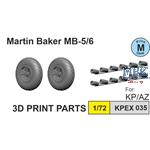 Martin Baker MB-5/6 Wheels and exhausts