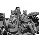 WW2 US Navy Pilot + Rear Gunner Set 4 heads 1:35