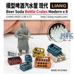 Beer Soda Bottle Crates Modern x 8 (1/48, 1/72)