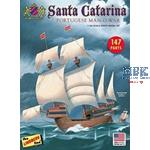 Santa Catarina Portuguese Man-O-War Sail. (1:244)