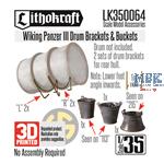 Wiking Panzer III Drum Brackets & Buckets