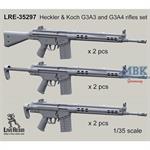 Heckler & Koch G3A3 and G3A4 rifles set