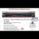 Russian 60to heavy flatbed railcar
