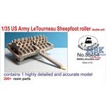 Us Army LeTourneau double  Sheepfoot roller