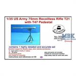 US Army 75mm Recoilless Rifle with T47 Ped