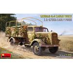 German 3t 4x4 Cargo Truck 3,6-6700A Early Prod.