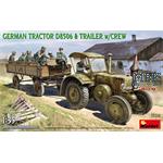 German Tractor D8506 with Trailer & Crew