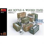 Milk Bottles & Wooden Crates