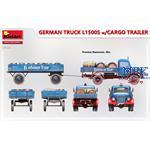GERMAN TRUCK L1500S w/CARGO TRAILER
