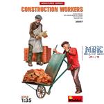 Construction workers with accessories