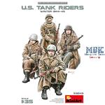 U.S. Infantry Tank Riders. Winter 1944-45