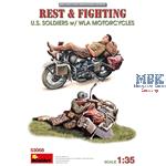 Rest&Fighting - U.S. Soldiers w/ WLA Motorcycles