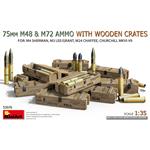 75 mm M48 & M72 Ammo w/wooden crates