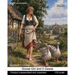 Goose Girl and 5 Geese