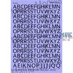 Decal Letters (uppercase) - black, 8mm
