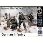 German Infantry. Bastogne, 1944, WWII era