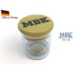 Pinselglas mit Metalleinsatz