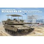 Merkava Mk.4M w/ roof-mounted slat armor