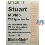 Workable Metal Tracks f. M3/M5 Stuart Typ T16