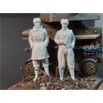 German tank officers in winter coat set