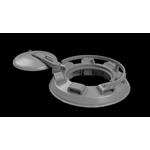 Tiger I Commander Cupola bolted Pattern w/MG Mount