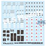 1/35 WWII GERMAN Army S.P.G&ARTILLERY Decal set